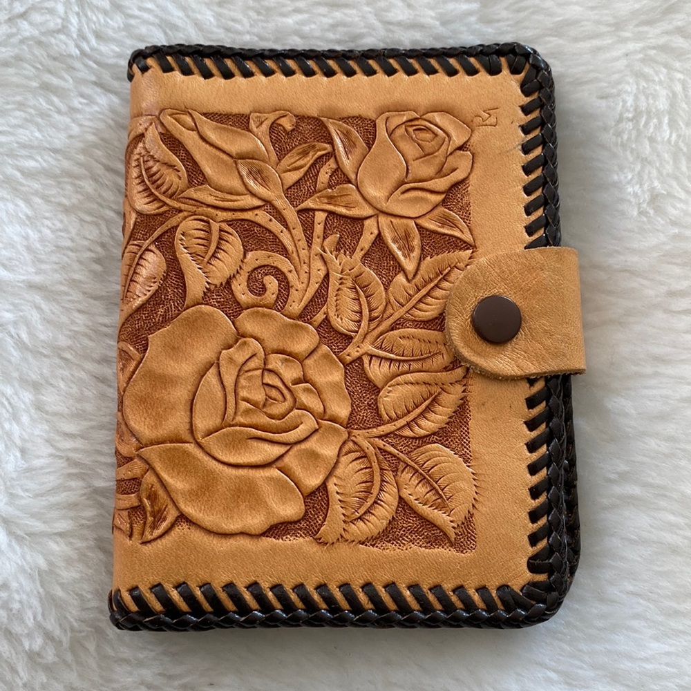 Hand Made Hand Tooled Leather Wallet.